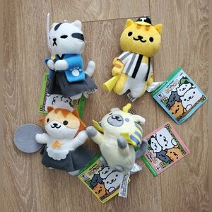 Neko Atsume 6 inch Plush Cat Keychains